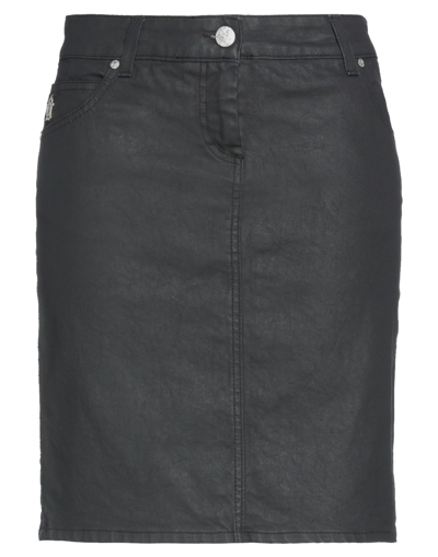 Galliano Denim Skirts In Black