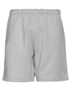 Nike Man Shorts & Bermuda Shorts Grey Size Xs Cotton, Polyester In Grey