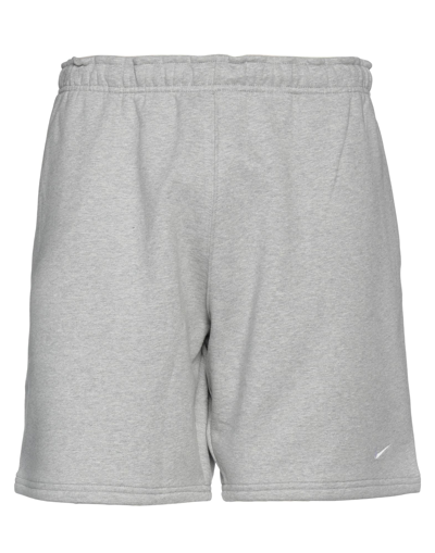 Nike Man Shorts & Bermuda Shorts Grey Size Xs Cotton, Polyester