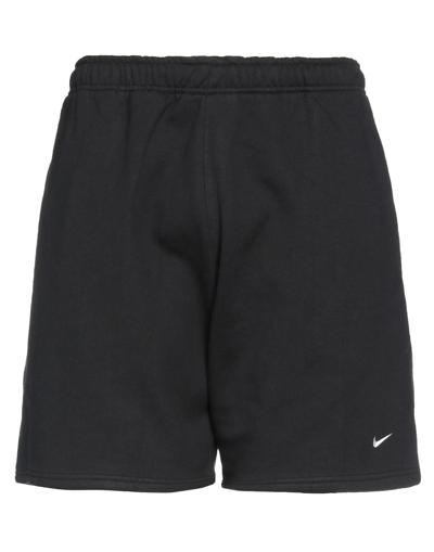 Nike Man Shorts & Bermuda Shorts Black Size Xxl Cotton, Polyester In Black