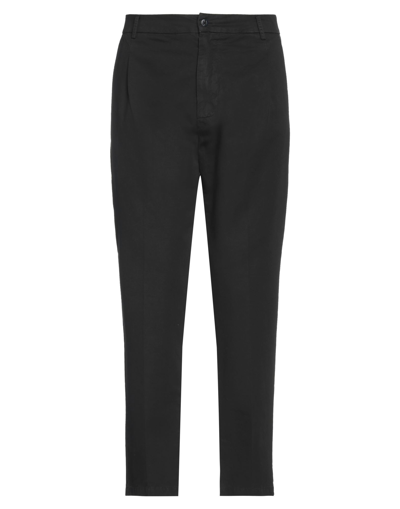 Beaucoup .., Man Pants Black Size 36 Cotton, Linen