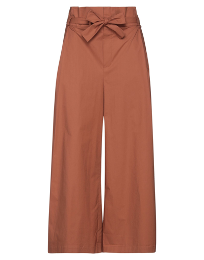 Erika Cavallini Pants In Brown