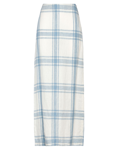 Aspesi Long Skirts In Sky Blue