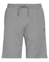 Lyle & Scott Man Shorts & Bermuda Shorts Grey Size Xl Organic Cotton