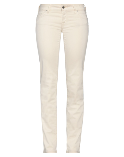 Jacob Cohёn Woman Pants Ivory Size 30 Lyocell, Cotton, Elastane In White