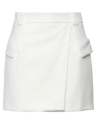 Vicolo Mini Skirts In White