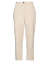 2W2M 2W2M WOMAN PANTS BEIGE SIZE 31 COTTON, ELASTANE