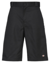 Dickies 4 Pockets Loose Fit Shorts With Belt Loops In Black