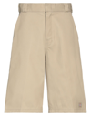 DICKIES DICKIES MAN SHORTS & BERMUDA SHORTS KHAKI SIZE 28 POLYESTER, COTTON