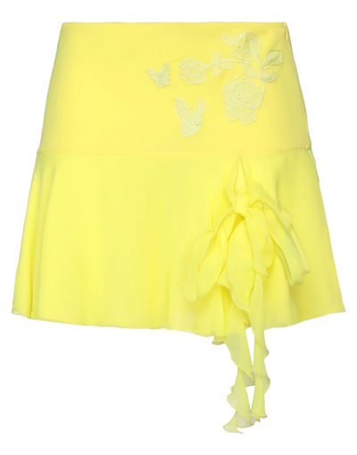 Blumarine Mini Skirts In Yellow