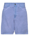 Amish Denim Shorts In Purple