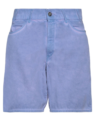 Amish Denim Shorts In Purple