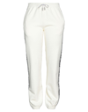 Off-white Woman Pants Ivory Size S Cotton, Polyester, Organic Cotton