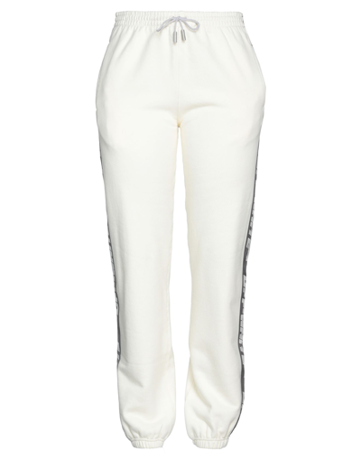 Off-white Woman Pants Ivory Size M Cotton, Polyester, Organic Cotton