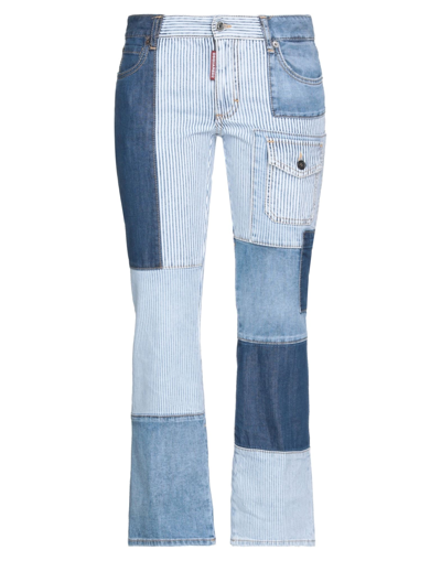 Dsquared2 Denim Cropped In Blue