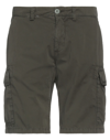 Modfitters Man Shorts & Bermuda Shorts Military Green Size 31 Cotton In Green