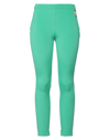 CAVALLI CLASS CAVALLI CLASS WOMAN PANTS GREEN SIZE 8 VISCOSE, POLYAMIDE, ELASTANE