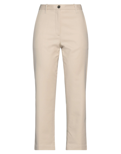 Nine:inthe:morning Nine In The Morning Woman Pants Beige Size 28 Cotton, Elastane