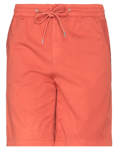 Bikkembergs Man Shorts & Bermuda Shorts Orange Size 36 Cotton, Elastane