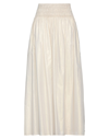 Nude Long Skirts In White