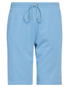 Bikkembergs Man Shorts & Bermuda Shorts Sky Blue Size S Cotton