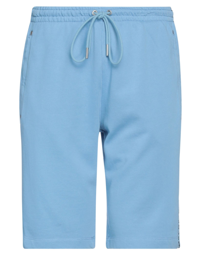 Bikkembergs Man Shorts & Bermuda Shorts Sky Blue Size S Cotton In Blue
