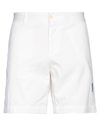 Bikkembergs Man Shorts & Bermuda Shorts White Size 30 Cotton, Elastane