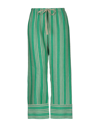 ATTIC AND BARN ATTIC AND BARN WOMAN PANTS GREEN SIZE 2 LINEN, COTTON