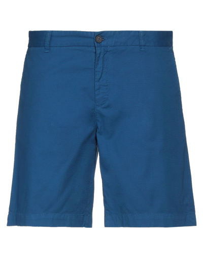 Bikkembergs Man Shorts & Bermuda Shorts Blue Size 36 Cotton, Elastane