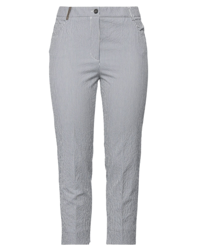 Peserico Cropped Pants In Blue