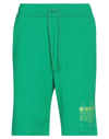 Diadora Man Shorts & Bermuda Shorts Green Size S Organic Cotton