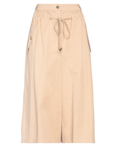 Semicouture Cropped Pants In Beige