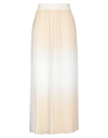 Peserico Pleated Maxi Skirt In Beige