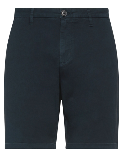 Sun 68 Man Shorts & Bermuda Shorts Midnight Blue Size 33 Cotton, Elastane In Blue