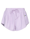 Msgm Woman Shorts & Bermuda Shorts Lilac Size Xs Cotton In Purple