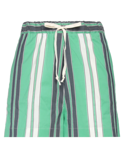 Balia 8.22 Woman Shorts & Bermuda Shorts Green Size 10 Cotton, Elastane