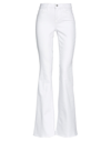 L'agence Selma Cotton Stretch High Rise Bootcut Jeans In Blanc In White
