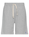 K-way Man Shorts & Bermuda Shorts Grey Size Xxl Cotton