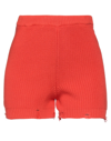 Vicolo Woman Shorts & Bermuda Shorts Orange Size Onesize Cotton