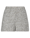 Iro Woman Shorts & Bermuda Shorts Grey Size 8 Acrylic, Cotton, Polyamide, Metallic Polyester, Lycra In Grey
