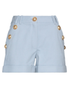 Balmain Shorts & Bermuda Shorts In Sky Blue