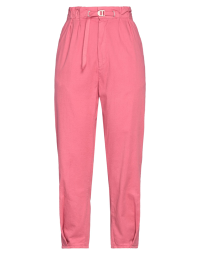 White Sand Pants In Pink