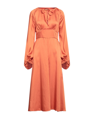 Maliparmi Midi Dresses In Orange