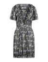 5rue Short Dresses In Sage Green