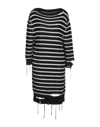 Mm6 Maison Margiela Midi Dresses In Black