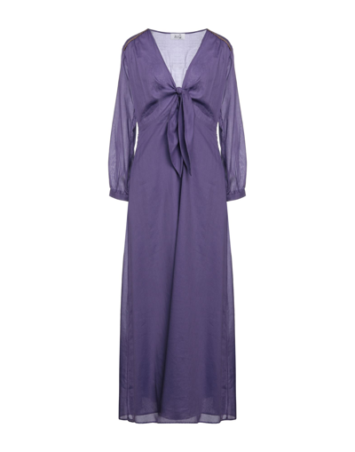 Niū Long Dresses In Purple