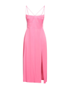 SISTERS SISTERS WOMAN MIDI DRESS PINK SIZE 6 RAYON