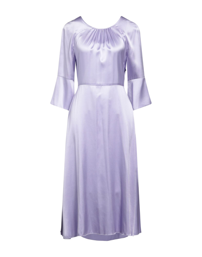 Semicouture Midi Dresses In Purple