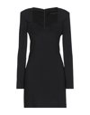 Patrizia Pepe Sera Short Dresses In Black