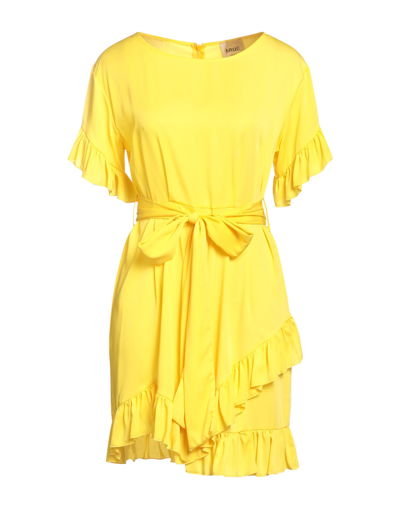 5rue Short Dresses In Yellow